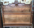 FRENCH ANTIQUE LOUIS XVI STYLE BED